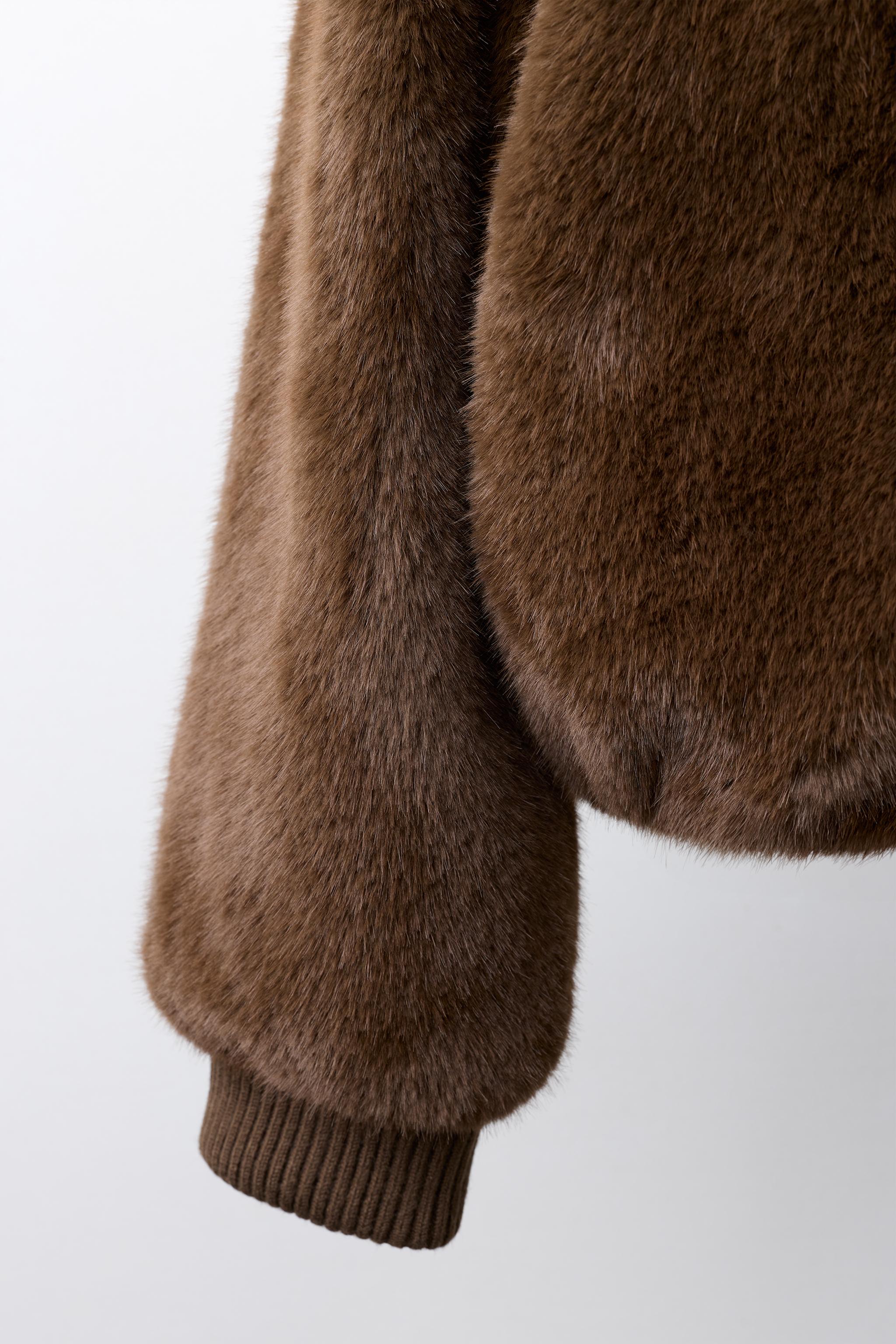 FAUX FUR-EFFECT JACKET