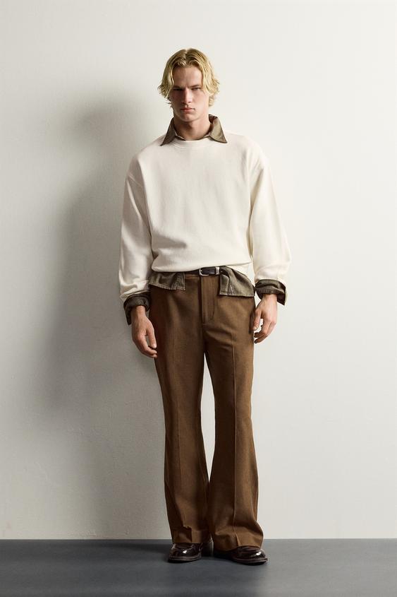 RELAXED FIT TEXTURED SWEATSHIRT - Oyster-white by Zara - Image 0