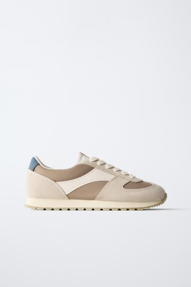 CONTRAST TRAINERS - Grey by Zara