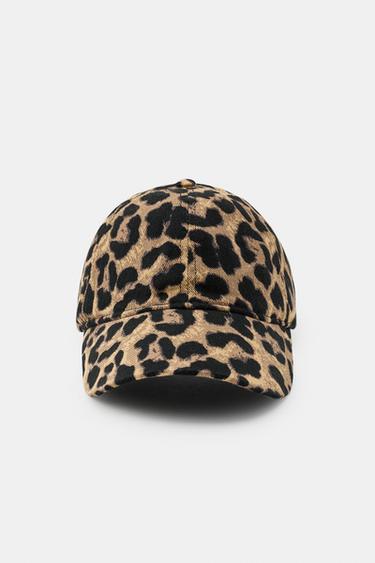 GORRA SARGA ESTAMPADO ANIMAL - Leopardo / Tostado de Zara