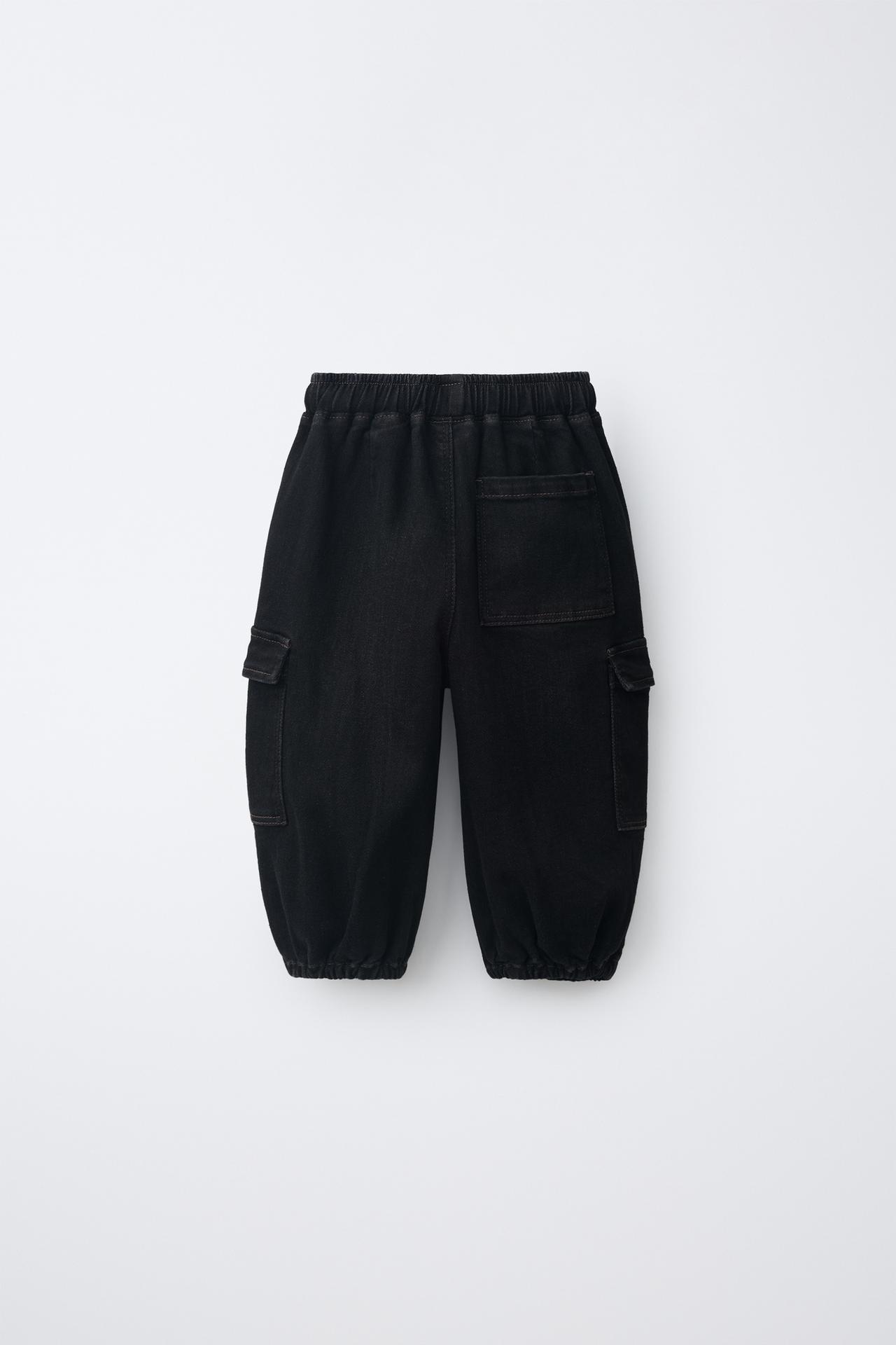 COMFY CARGO JOGGER JEANS — Dark gray