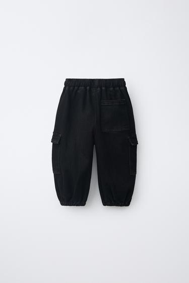COMFY CARGO JOGGER JEANS — Dark gray 2