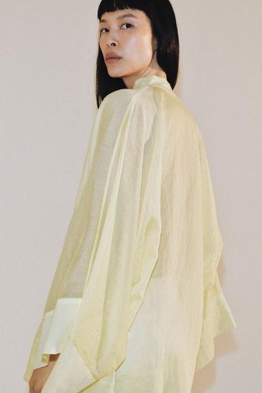 BLOUSE FLUIDE BRANDENBOURGS ZW COLLECTION - Jaune de Zara - Image 2