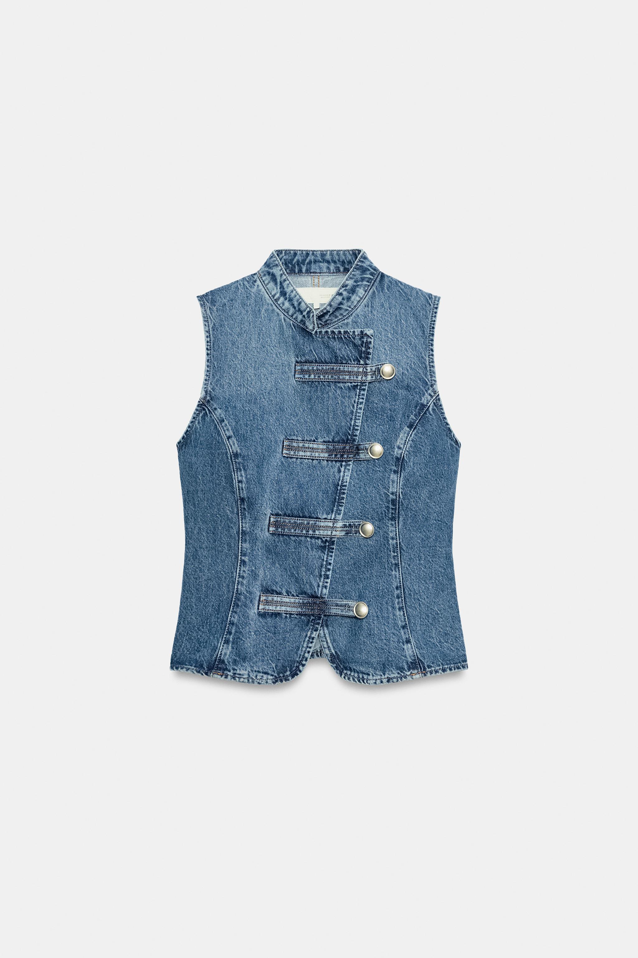 Z1975 FROG CLASP DENIM TOP