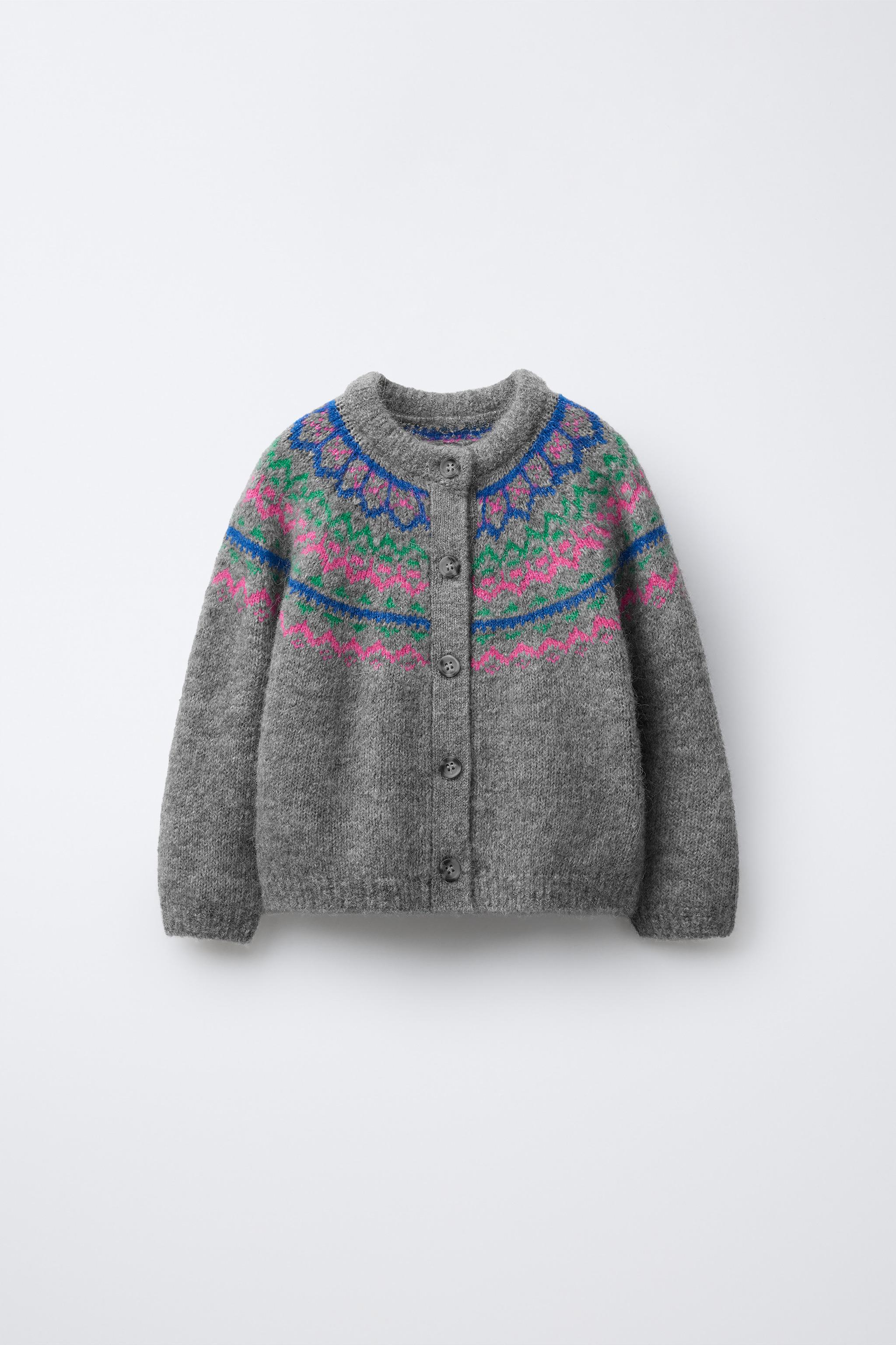 JACQUARD WOOL AND ALPACA JACKET - Gray marl | ZARA United States