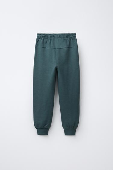 ENSEMBLE INTERLOCK SWEAT ET JOGGER INSCRIPTION EN RELIEF - Bleu de Zara - Image 4