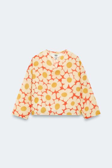2-14 YEARS / LIMITED EDITION FLORAL SHIRT - Printed by Zara - Image 0