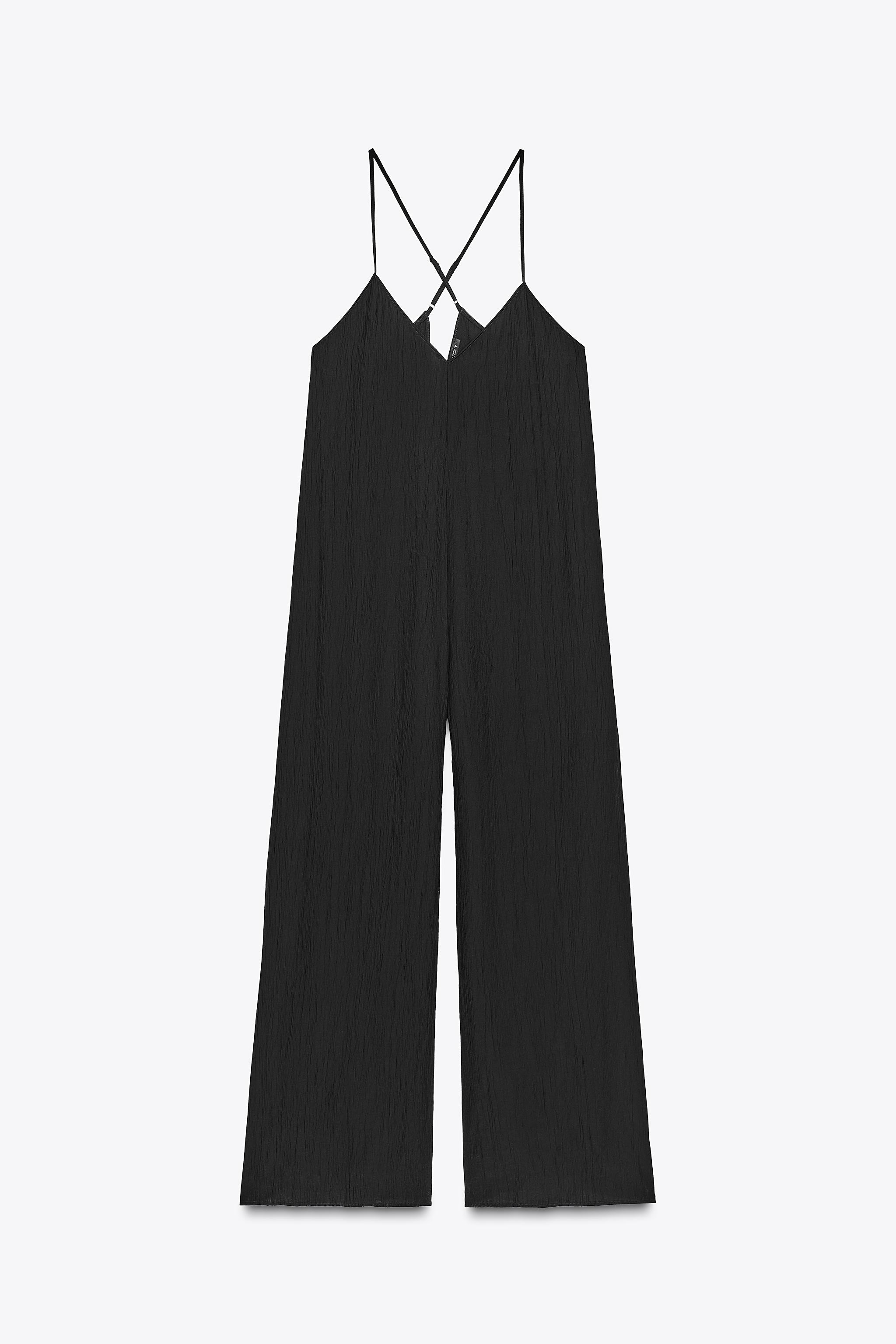 スペイン発送 ZARA インターロックロングジャンプスーツ 最新作 インターロック ロングジャンプスーツ - オークル | ZARA Japan