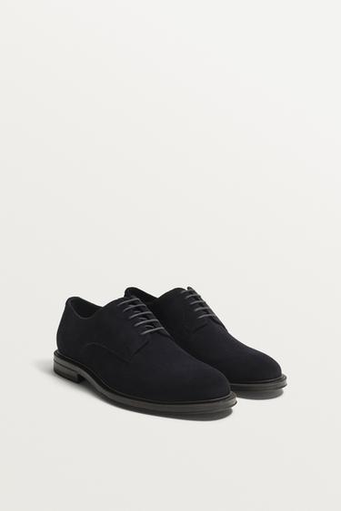 ZAPATO PIEL - Azul de Zara