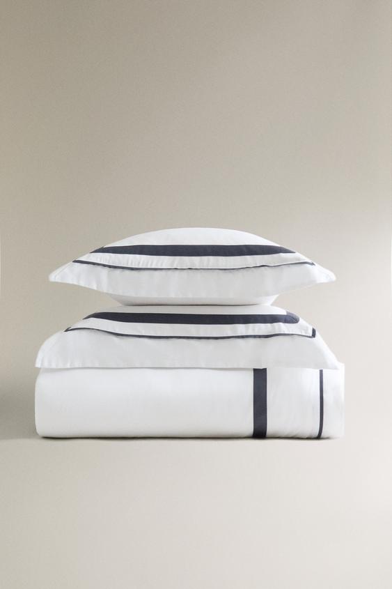 BED LINEN WITH BORDER DETAIL ZARA United States