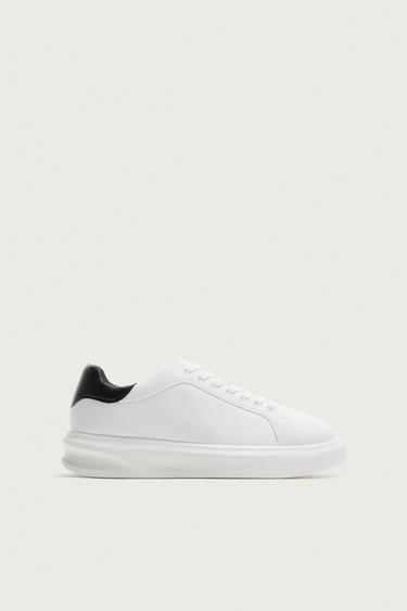 TRAINERS WITH HEEL DETAIL - White by Zara