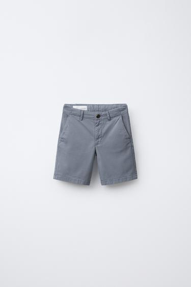 BERMUDA CHINA SLIM FIT - Azul lavado de Zara