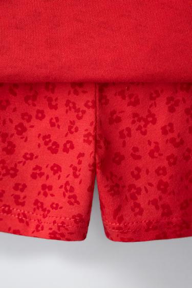 FLORAL BERMUDA SKORT - Red by Zara - Image 3