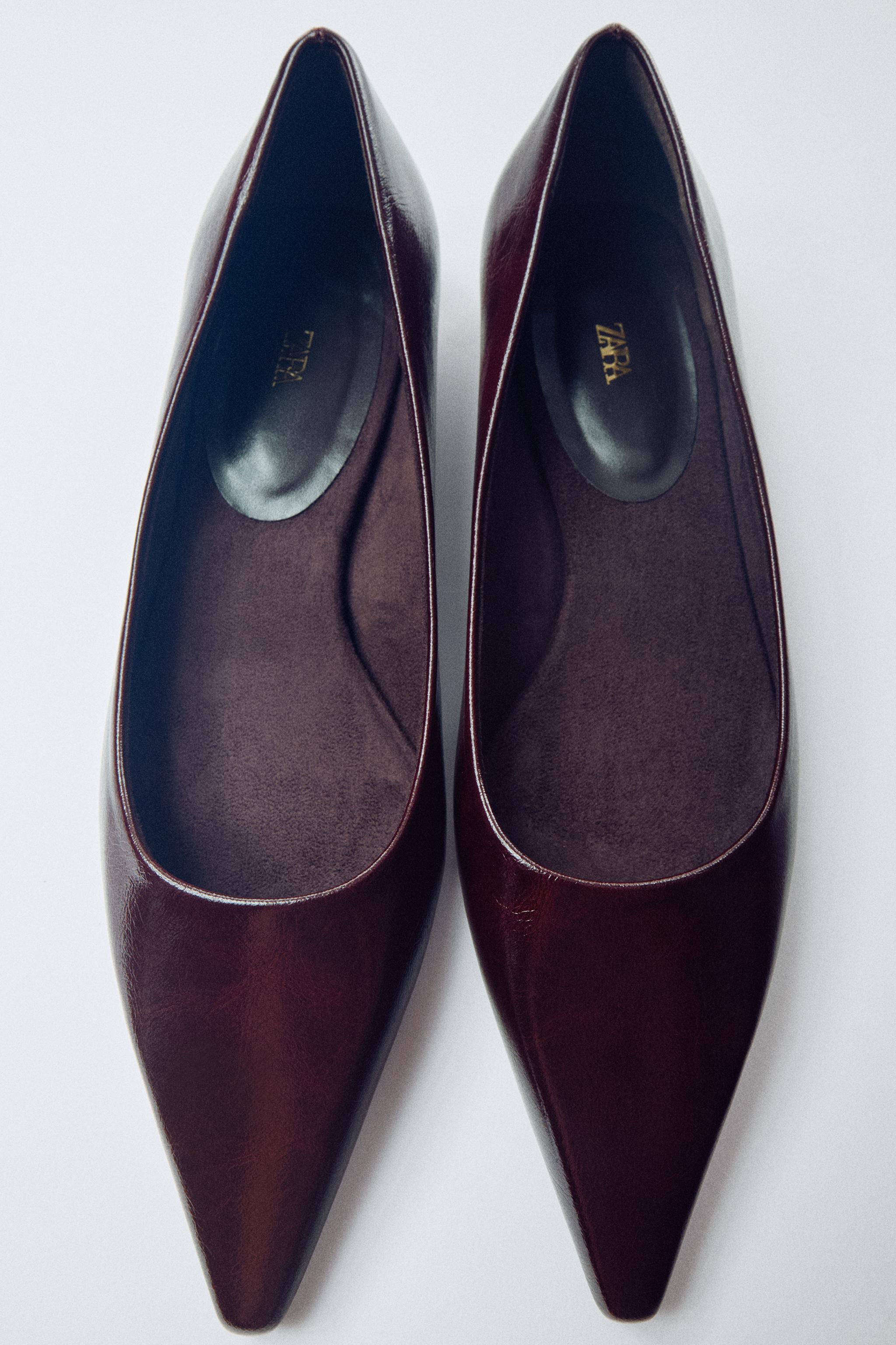FAUX-PATENT SHOES