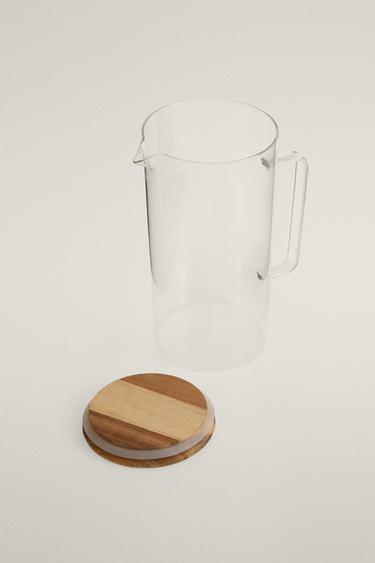 BOROSILICATE GLASS JUG WITH LID - Transparent by Zara - Image 1