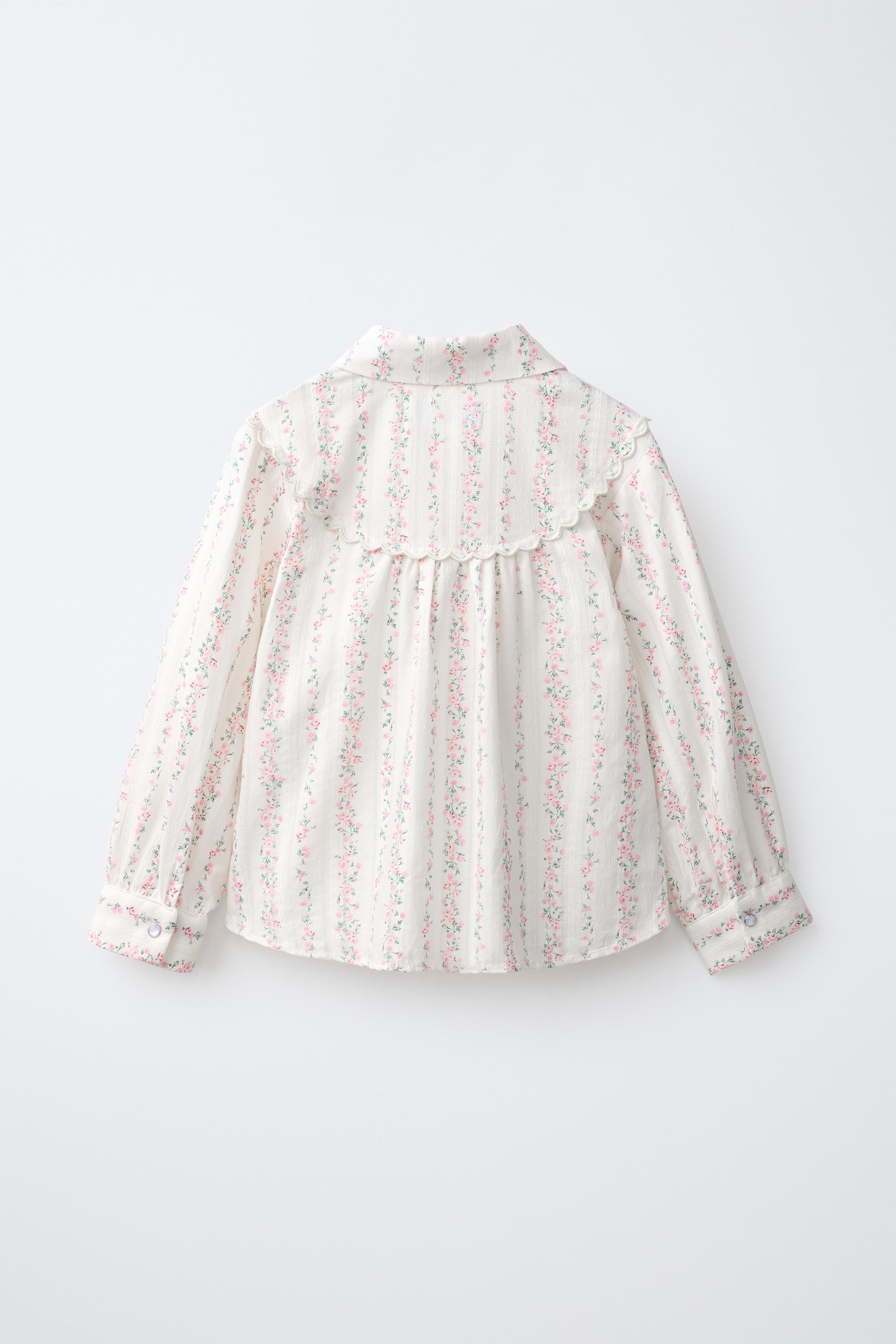 Детские рубашки Zara FLORAL PRINT SHIRT — фото 3