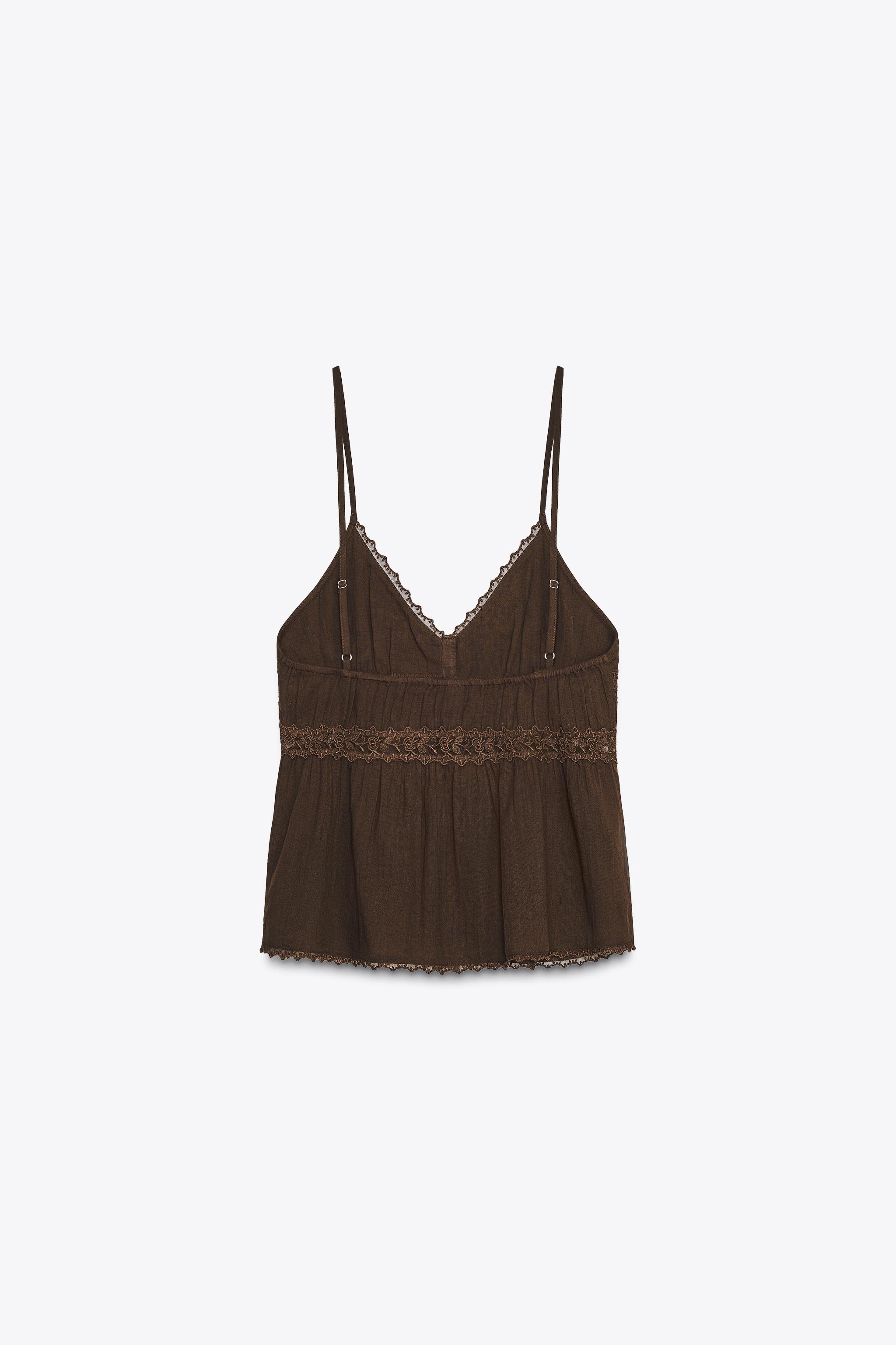 LACE CHIFFON TOP