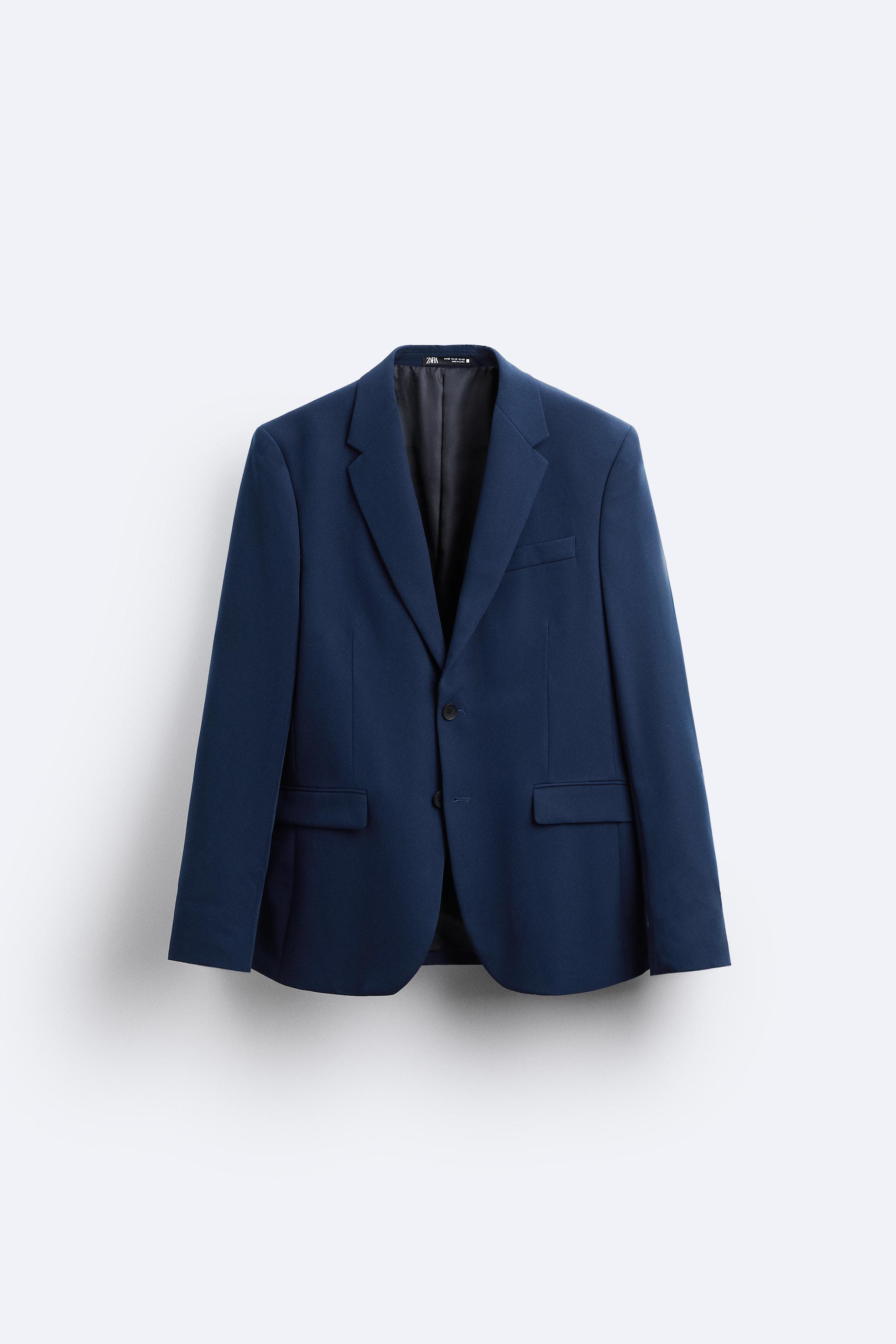 SLIM FIT SUIT JACKET - Bluish | ZARA Canada