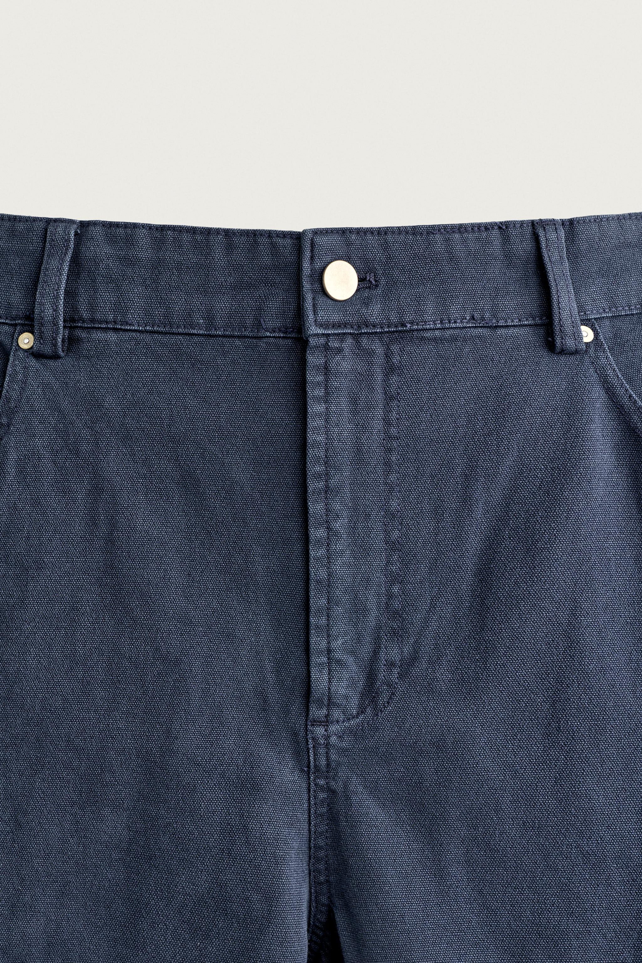 Мужские брюки Zara SEAMED RELAXED FIT PANTS — фото 9
