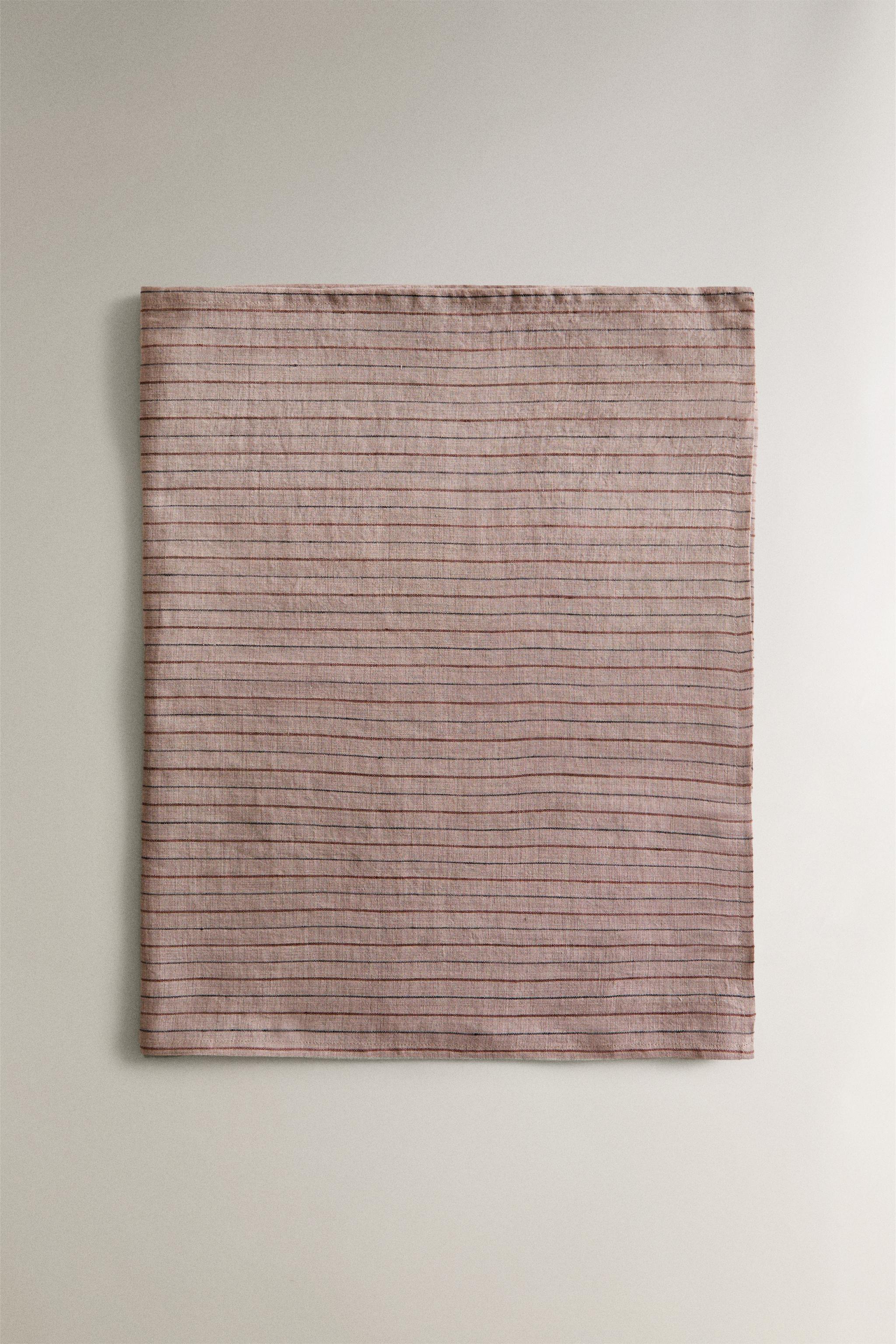 CHEMIN DE TABLE LIN RAYURES