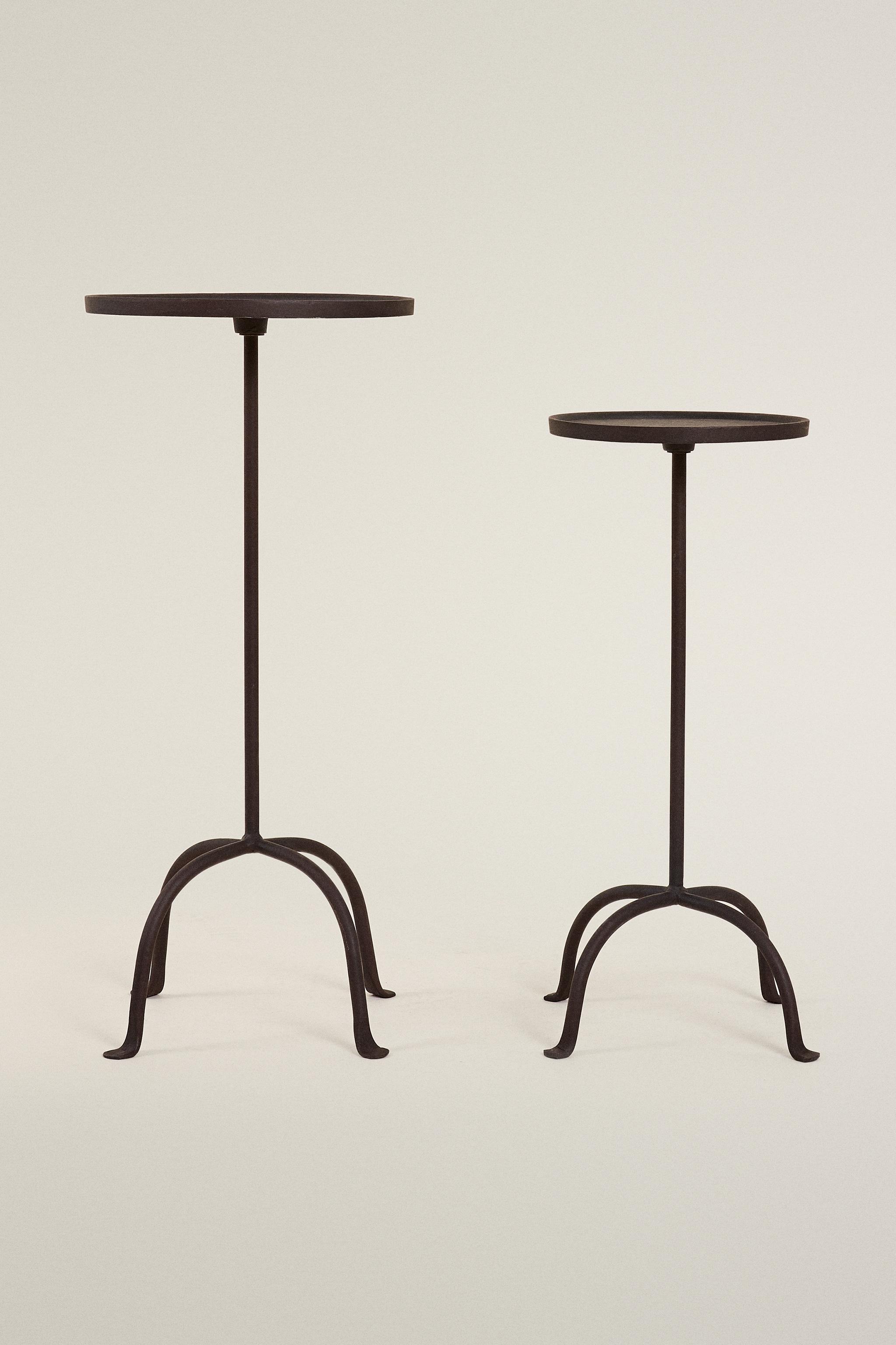 AGED METAL SIDE TABLE - Black | ZARA United States