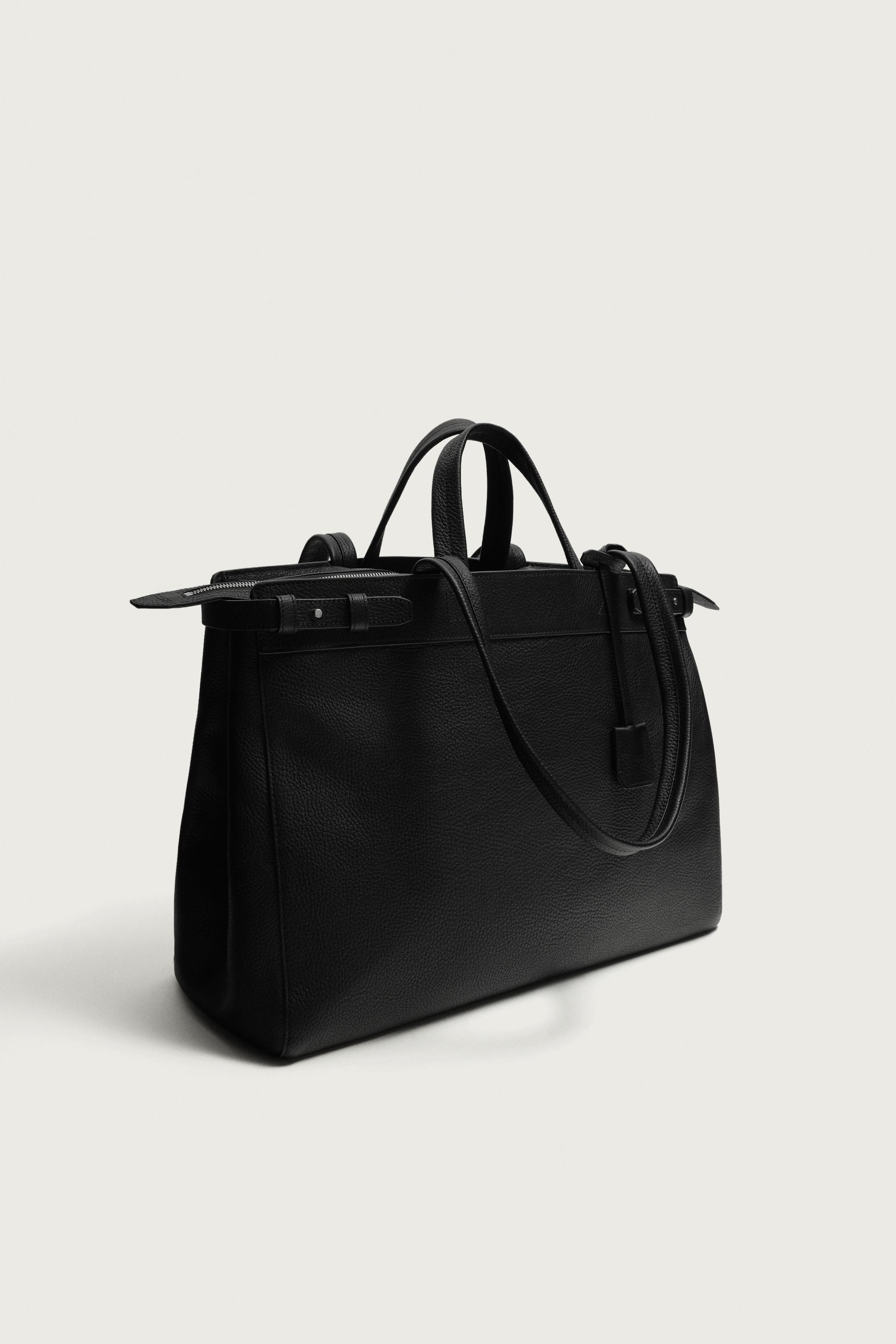 LEATHER SHOPPER BAG