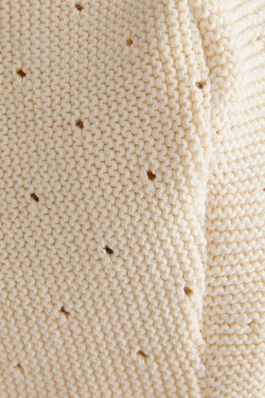 BONNET BÉBÉ TRICOT - Beige clair de Zara - Image 4