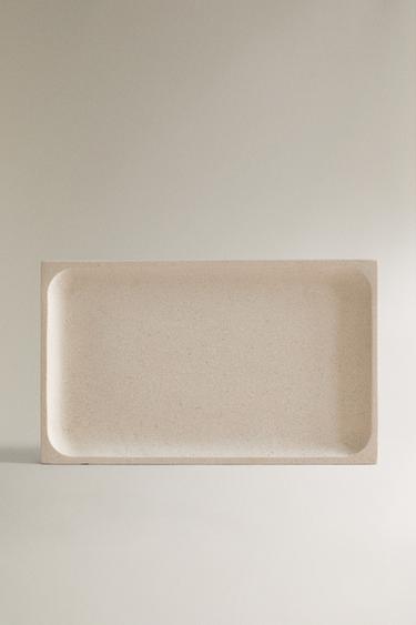 WHITE MARBLE BATHROOM TRAY - white by Zara