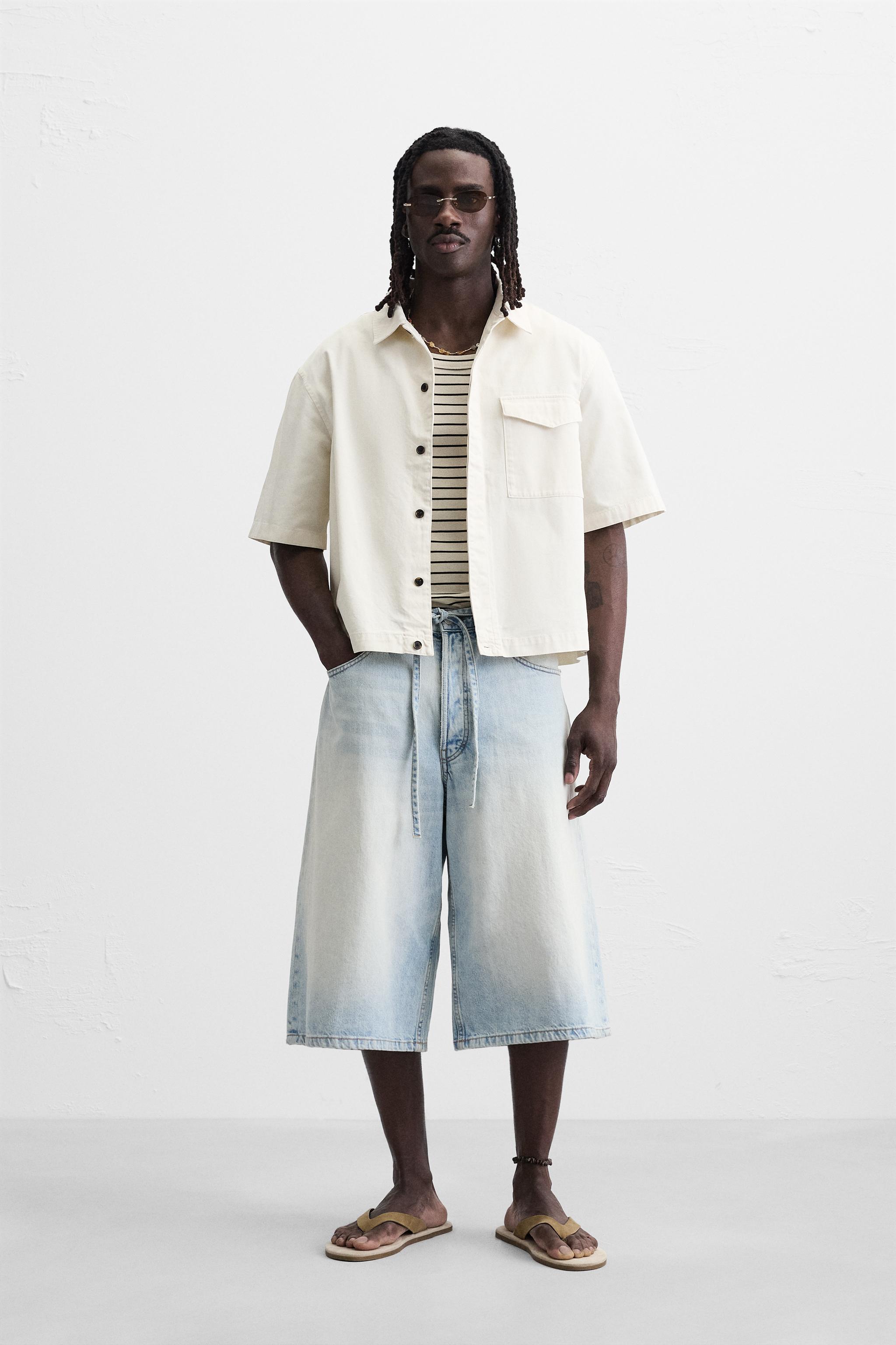 オーガンザレース オーバーサイズシャツ - ホワイト | ZARA