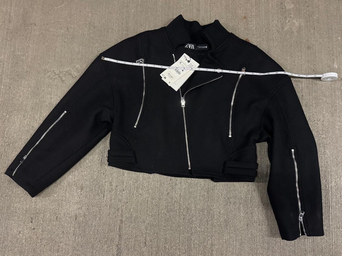 MANTECO WOOL BIKER JACKET ZW COLLECTION - Image 3