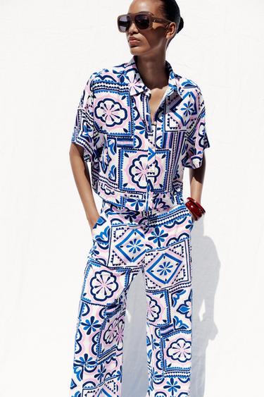 PRINTED SHORT SHIRT - Multicoloured by Zara - Image 3