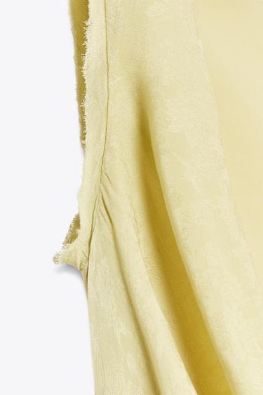 ROBE LONGUE JACQUARD ZW COLLECTION - Vert clair de Zara - Image 7