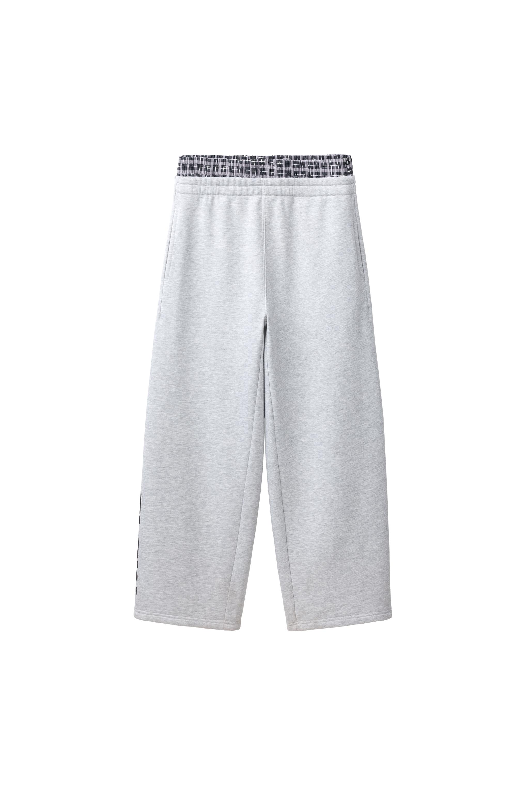 PANTALÓN RECTO DOBLE CINTURA