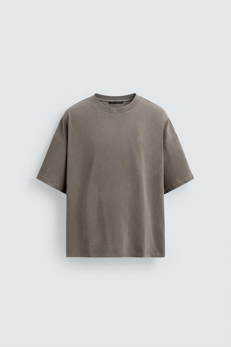 ZARA BASIC WASHED T-SHIRT