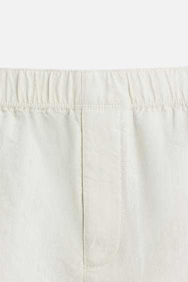 100% HEMP BERMUDA SHORTS - Sand by Zara - Image 8