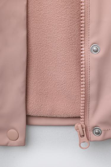 BLOUSON GOMMÉ DÉPERLANT - Rose de Zara - Image 3