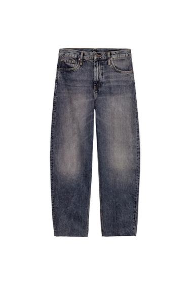ZW COLLECTION BARREL HIGH-WAIST JEANS - Blue by Zara