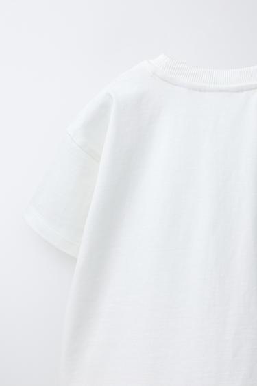 T-SHIRT IMPRIMÉ - Blanc de Zara - Image 3