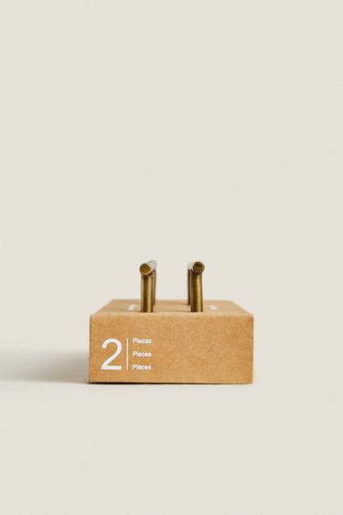 PACK OF GOLDEN METAL HANDLES (PACK OF 2) - Golden by Zara - Image 4
