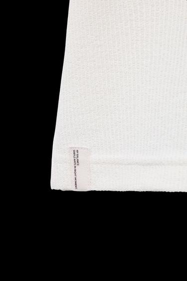 RUSTIC TOWELLING-EFFECT BOWLING SHIRT - Ecru by Zara