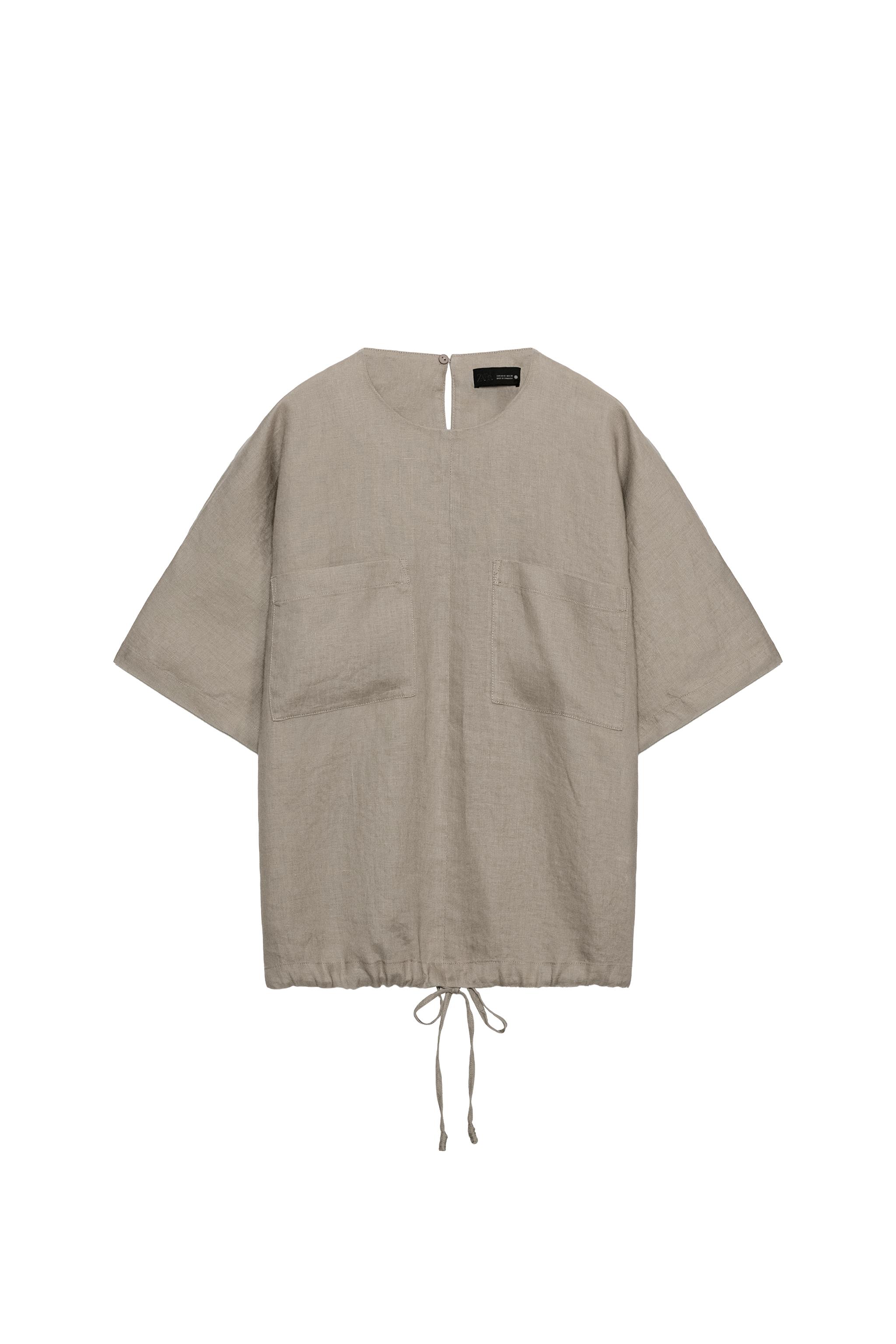 ZW COLLECTION リネン100% トップス＆パンツセット | ZARA Japan / 日本