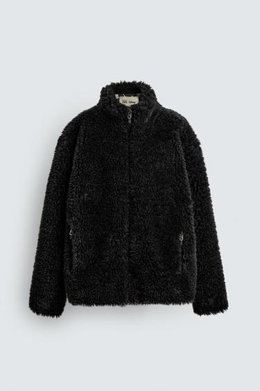 CAZADORA BOMBER EFECTO PELO HARRY LAMBERT FOR ZARA X DISNEY - Negro de Zara