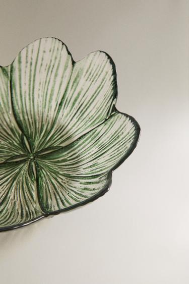 CLOVER GLASS BOWL - Green by Zara - Image 2