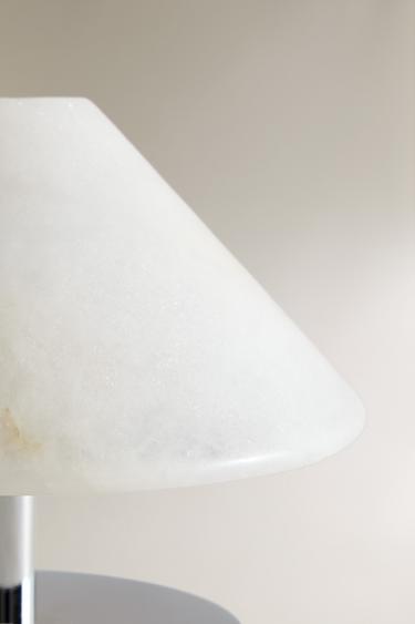 WIRELESS ALABASTER TABLE LAMP - Ecru by Zara - Image 2