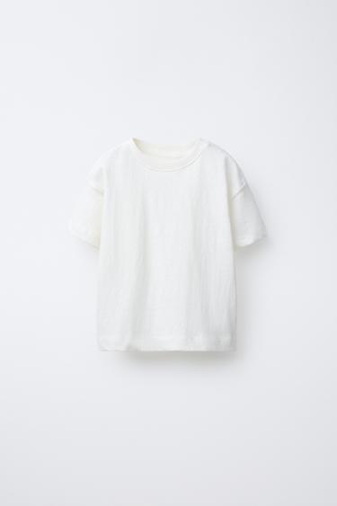 COTTON T-SHIRT - Ecru by Zara
