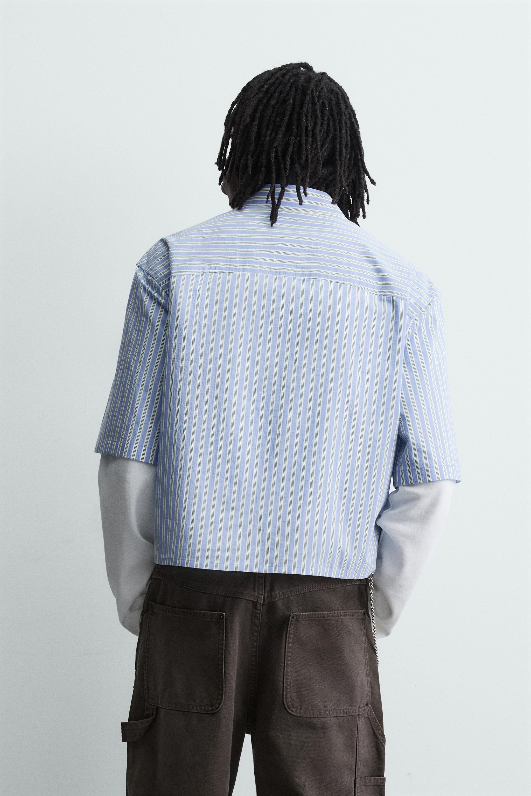 CONTRAST STRIPED SHIRT