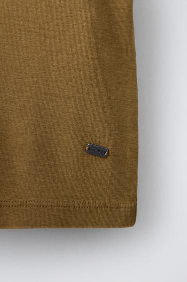 FADED RIB TOP - Dark olive by Zara - Image 3