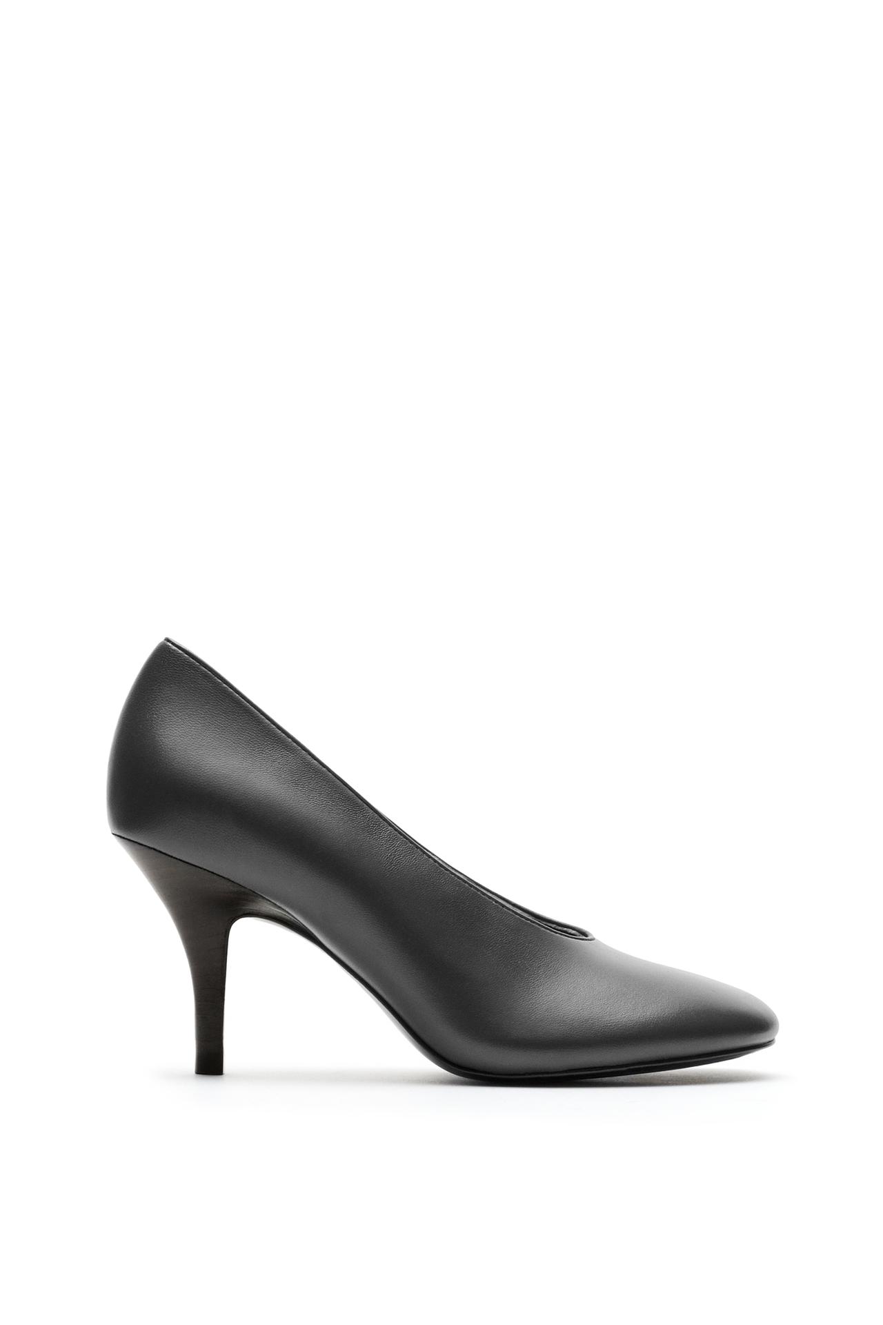 Leather heel shoe - LIMITED EDITION — Gray
