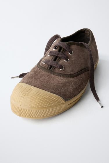 BENSIMON ® X ZARA LEATHER PLIMSOLLS - Brown by Zara - Image 2