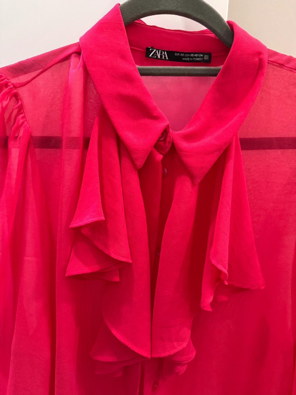 SEMI-SHEER SHIRT WITH RUFFLES - Image 3